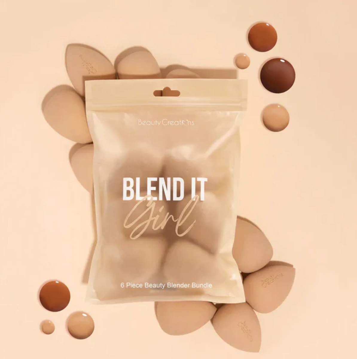 PAQUETE DE 6 ESPONJAS NUDE BLEND IT GIRL