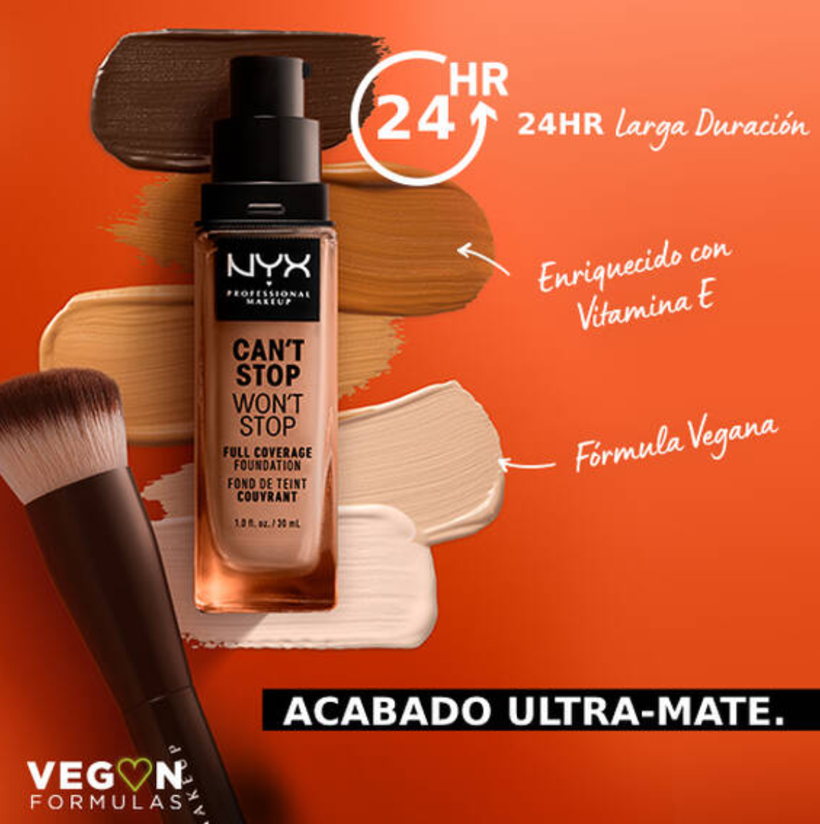 CAN'T STOP WON'T STOP FULL COVERAGE FOUNDATION | BASE DE MAQUILLAJE