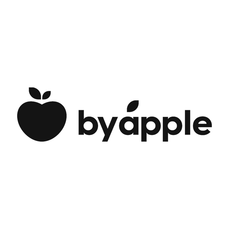 Logotipo transparente de by apple
