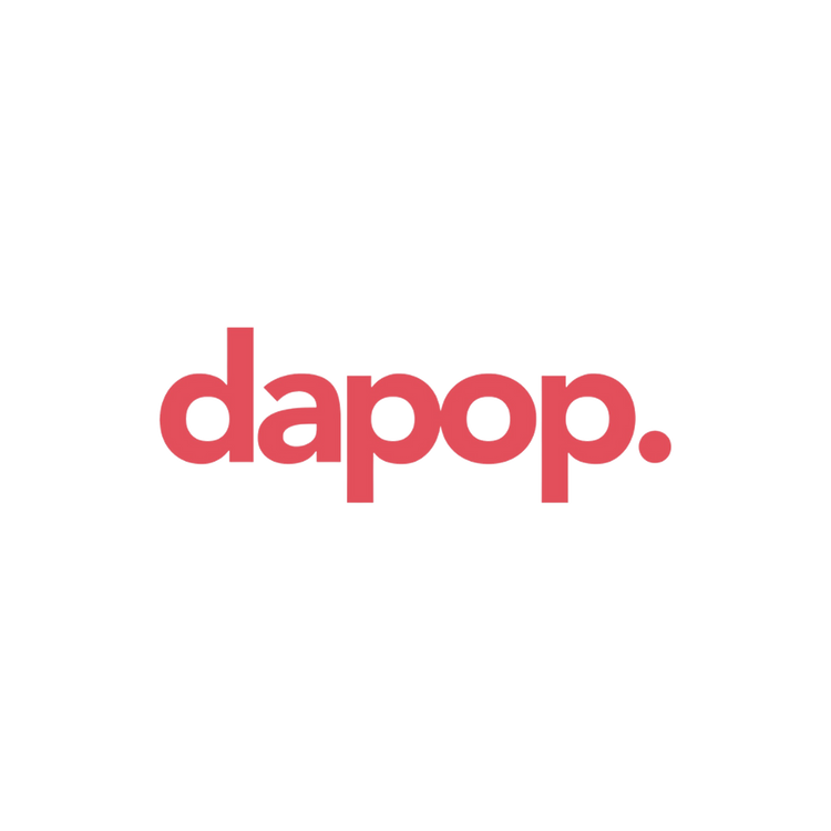Logotipo transparente de Dapop