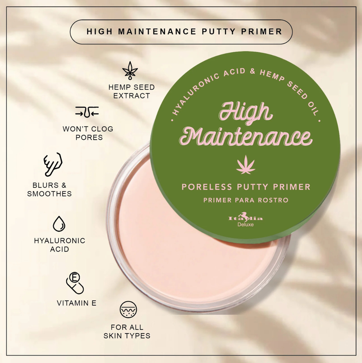 HIGH MAINTENANCE PUTTY PRIMER | PRIMER MINIMIZADOR DE POROS