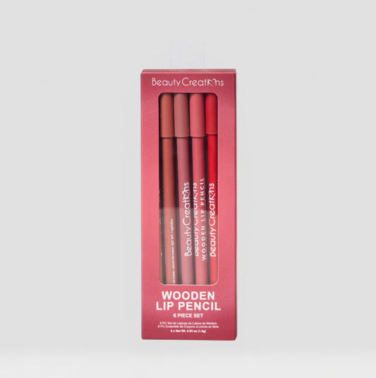 WOODEN LIP PENCIL SET 6 PZS - WINE