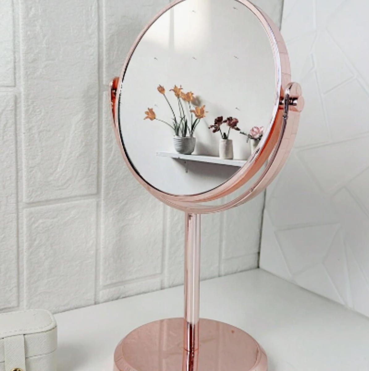 ESPEJO DE MESA DOBLE CARA