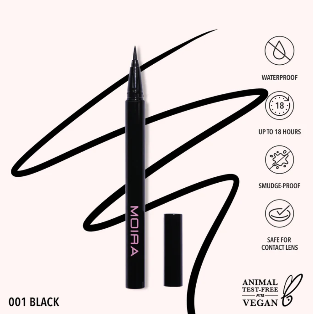 PRECISION LIQUID LINER 001 BLACK | PLUMÓN DELINEADOR NEGRO