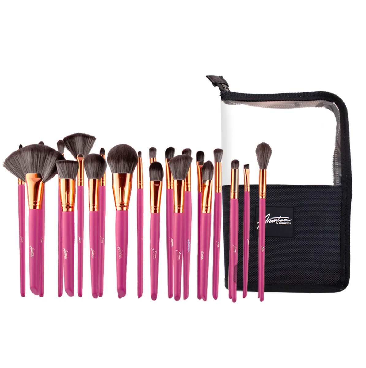 PRO BRUSH SET BRONZED PINK | SET 24 BROCHAS CON ESTUCHE