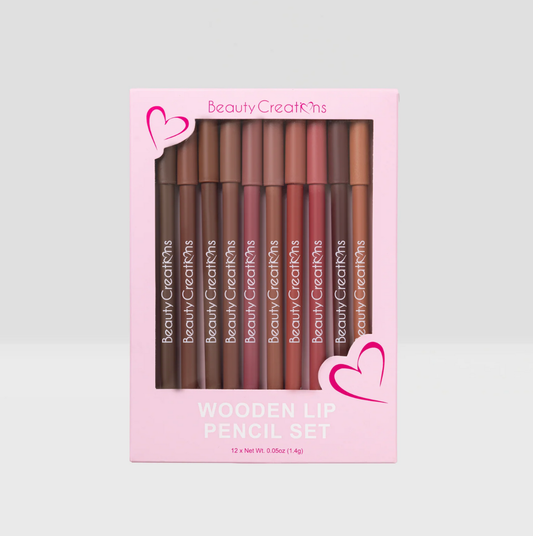 WOODEN LIP PENCIL SET DE 12 PZS