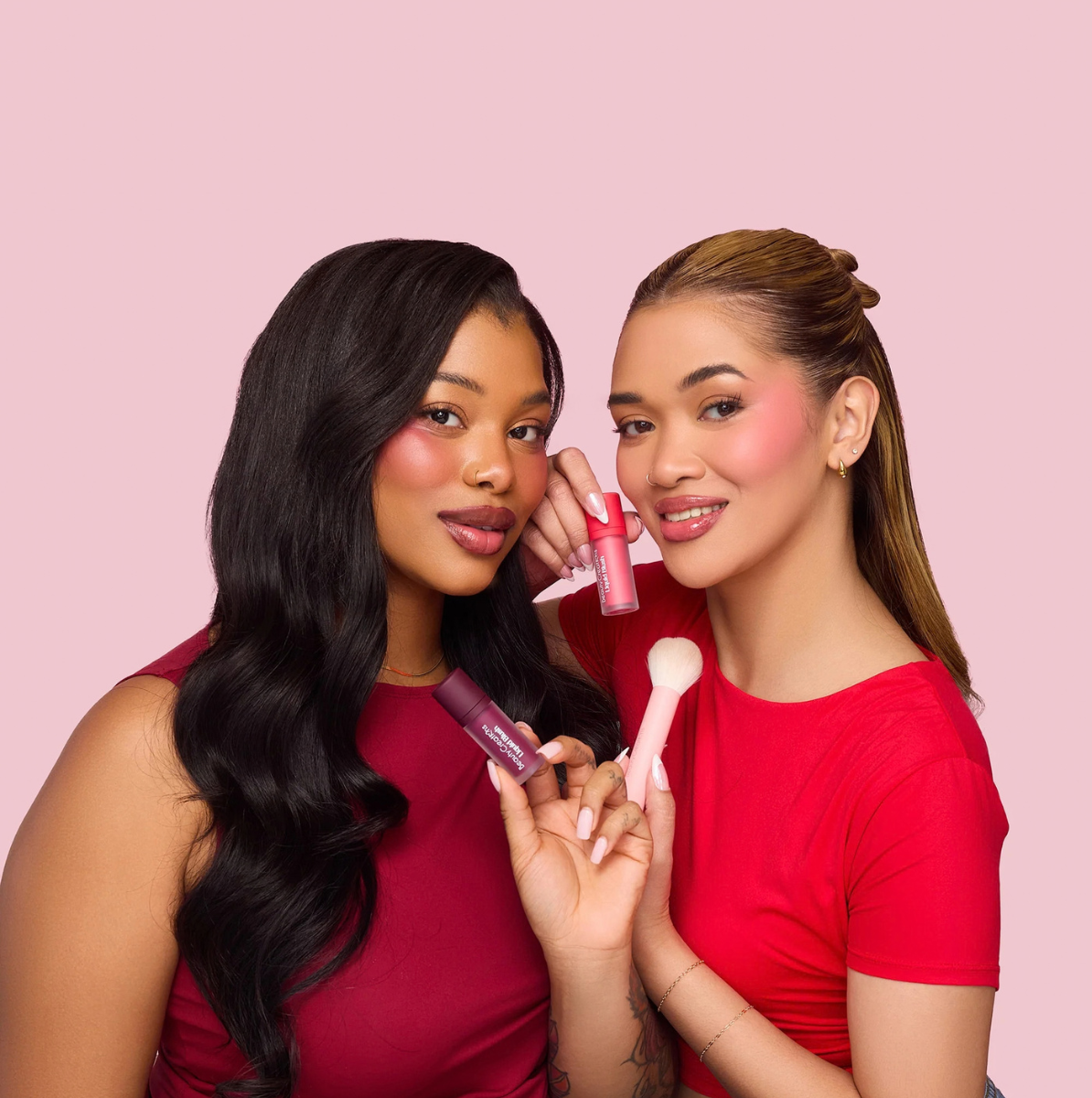 DUAL SIDED BLUSH BRUSH | BROCHA DOBLE PARA RUBOR