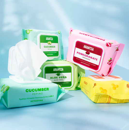 TOALLITAS LIMPIADORAS DESMAQUILLANTES 2 EN 1