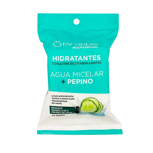 TOALLITAS DESMAQUILLANTES CON PEPINO | 30 PZS