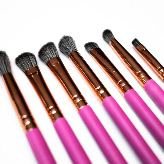 EYE ESSENTIAL SET DE 7 BROCHAS PARA OJOS - BRONZED PINK