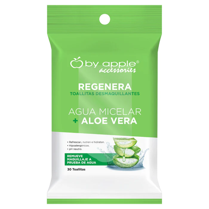 TOALLITAS DESMAQUILLANTES CON ALOE VERA | 30PZS