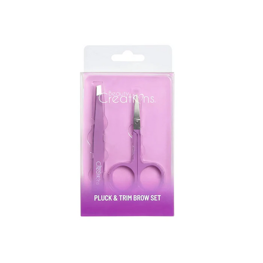 KIT PARA CEJAS PLUCK & TRIM | PINZA Y TIJERA