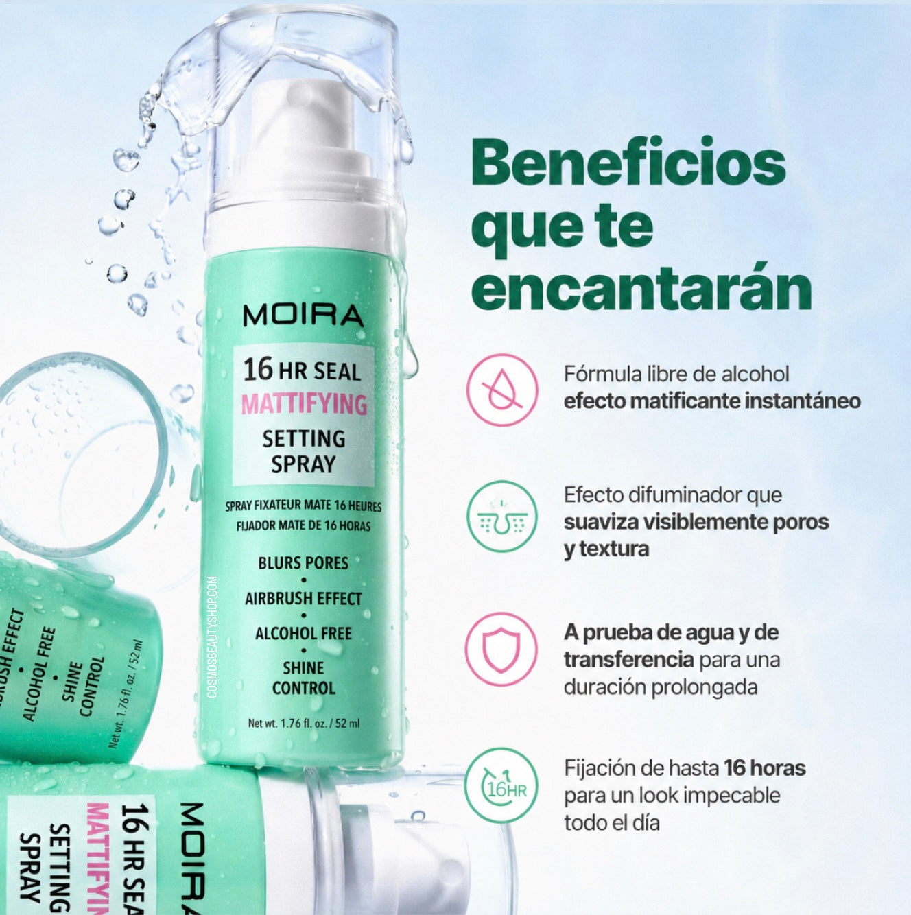 16HR SEAL MATTIFYING SETTING SPRAY | FIJADOR MATE