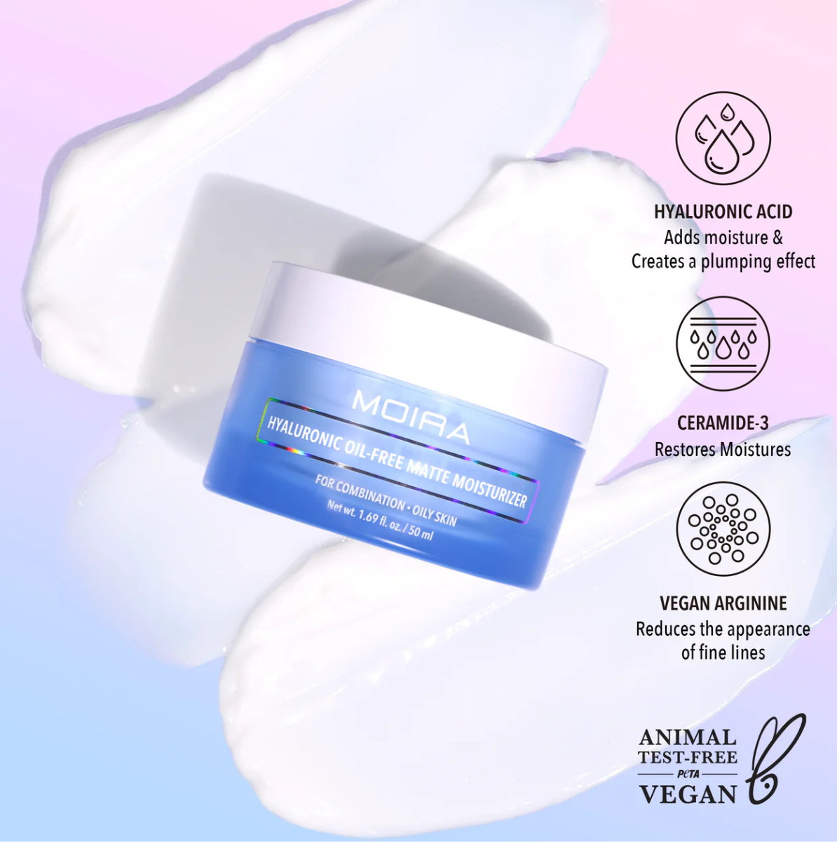 HYALURONIC OIL-FREE MATE MOISTURIZER | CREMA HIDRATANTE FACIAL MATIFICANTE