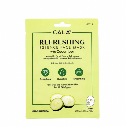 MASCARILLA FACIAL REFRESCANTE CON PEPINO