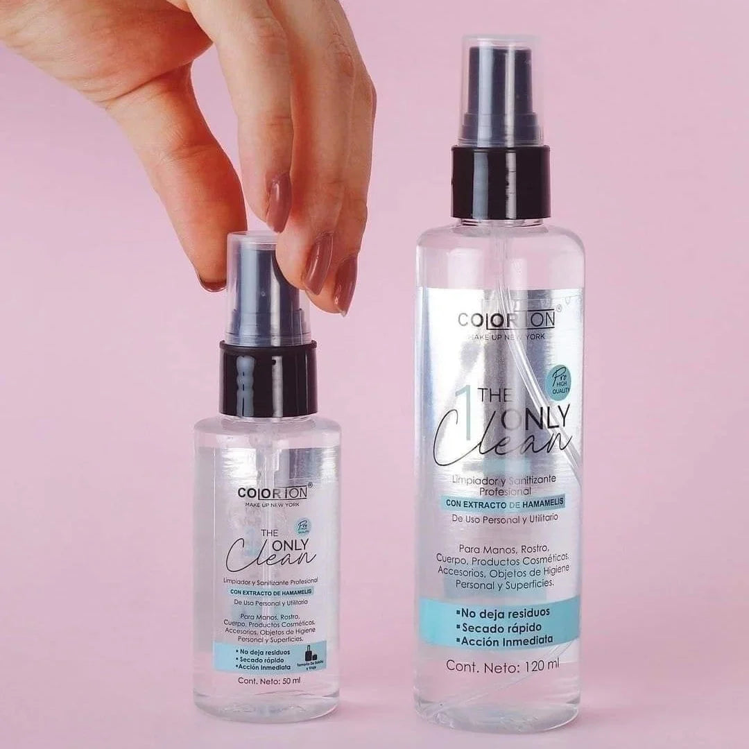 THE ONLY CLEAN | LIMPIADOR Y DESINFECTANTE DE COSMÉTICOS 50ML