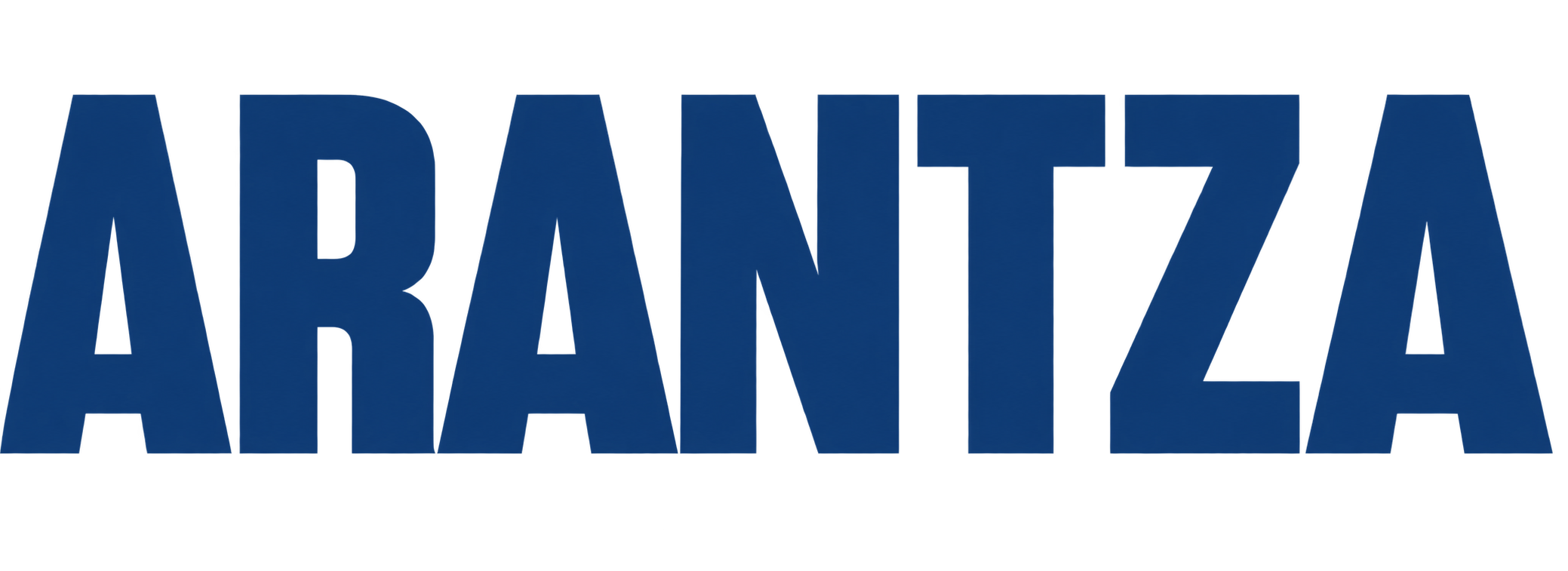 Logotipo azul de Arantza Cosmetics