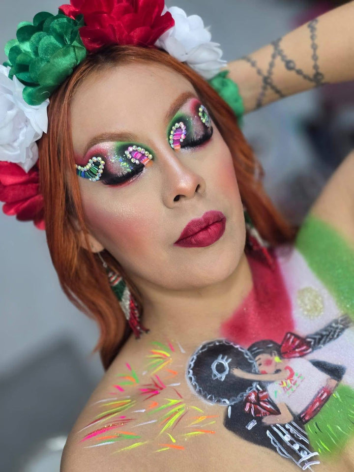 Ganadora del concurso Cosmos a la Mexicana con maquillaje artístico