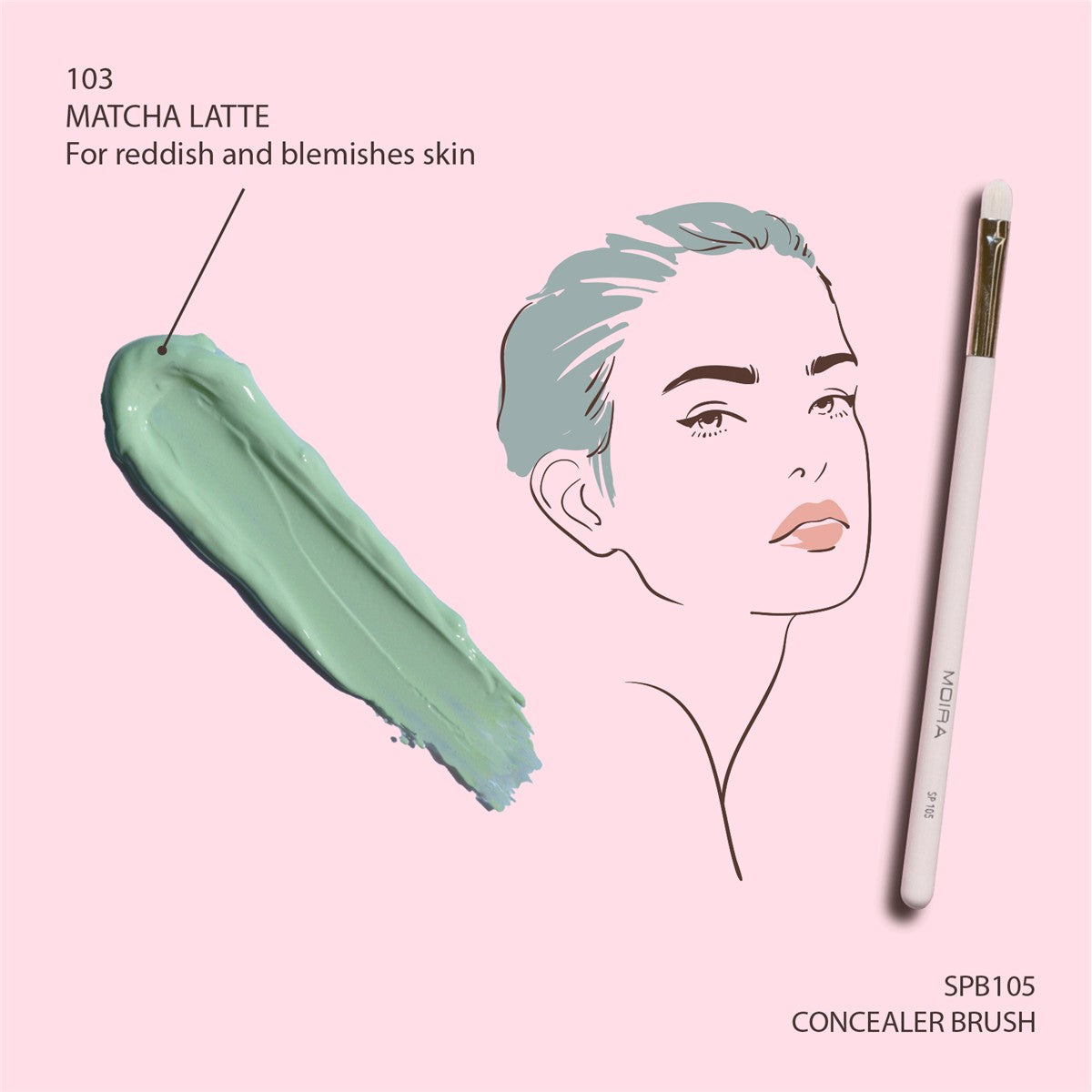 LAVISH COLOR CORRECTING CONCEALER | CORRECTOR PARA CORREGIR 103 MATCHA LATTE - imagen 3